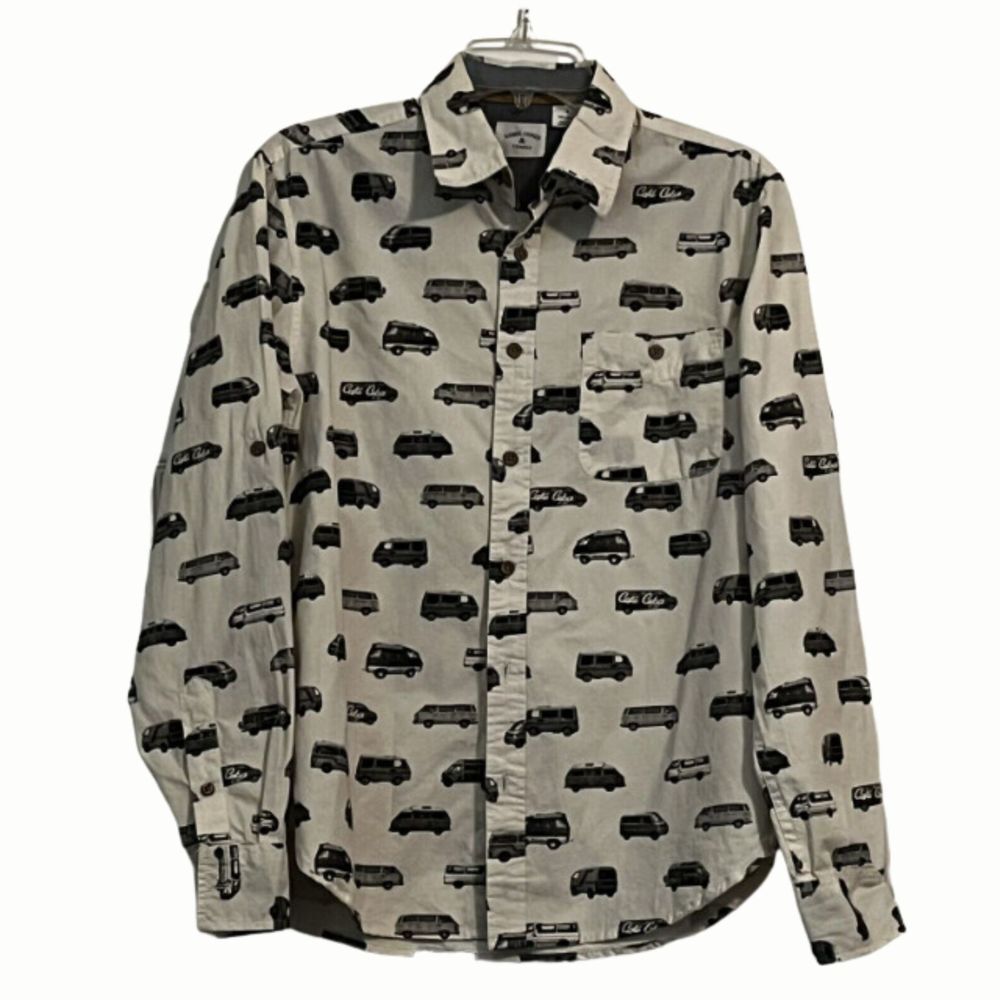 RJC by Rebel James & Charli Cafe Cuba Long Sleeve Shirt Van Transport Graphic S
